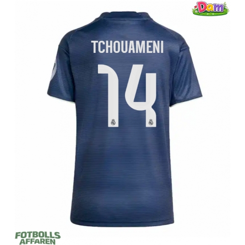 Real Madrid Aurelien Tchouameni #14 Bortatröja Kvinnor 2025-26 Kortärmad
